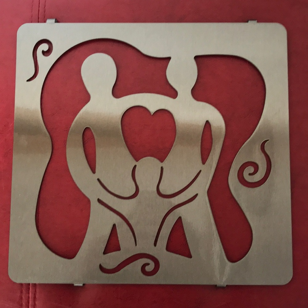 “Little Family” metal wall hanging